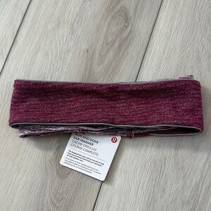 Lululemon Run and Done Ear Warmer Headband – Burgundy – NWT